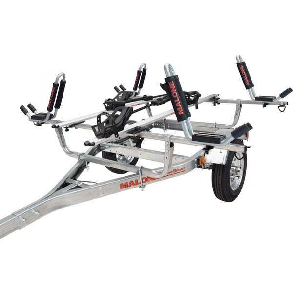 MicroSport™ 2 Kayak/2 Bike Trailer Package (2 Sets J-Racks, 2 Bike Racks, Spare Tire)