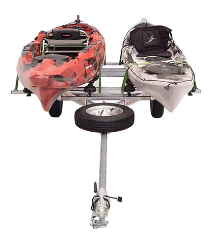 MicroSport™ LowBed™ 2 Kayak Trailer Package (2 Sets Saddle Up Pro™ & Spare Tire)