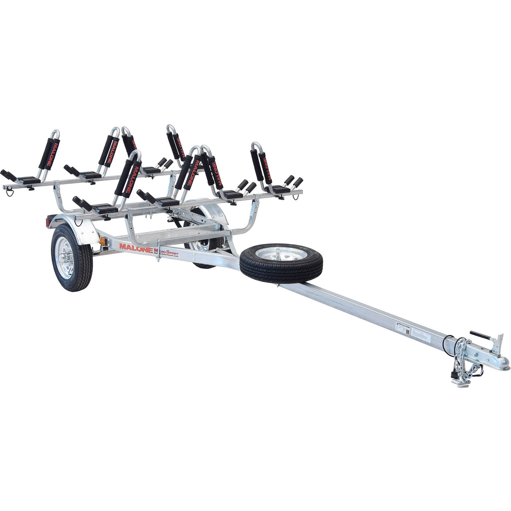 MicroSport™ 4 Kayak Trailer Package (4 Sets J-Racks, Spare Tire