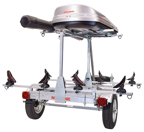 MicroSport™ LowBed™ Trailer w/Tier, Spare, 2 sets SaddleUp™, Cargo Box, Rod Tube