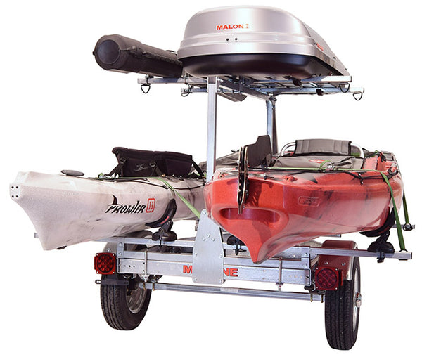 MicroSport™ LowBed™ Trailer w/Tier, Spare, 2 sets SaddleUp™, Cargo Box, Rod Tube