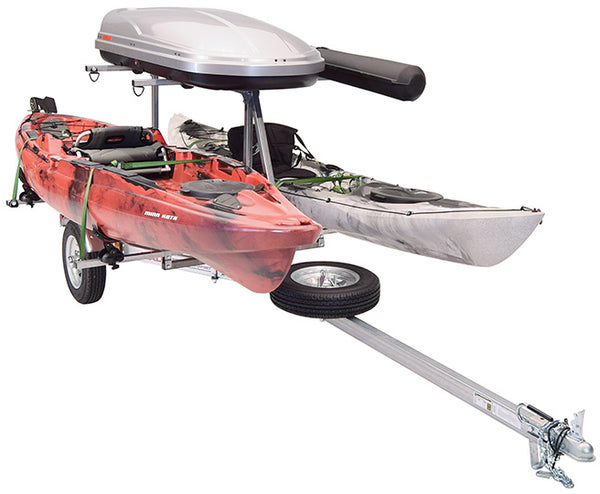 MicroSport™ LowBed™ Trailer w/Tier, Spare, 2 sets SaddleUp™, Cargo Box, Rod Tube